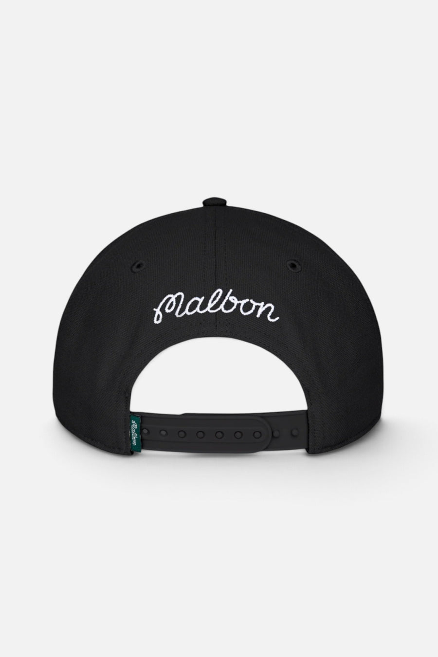 Malbon Golf Men's Grateful Dead Stealie Snapback in Black – back view