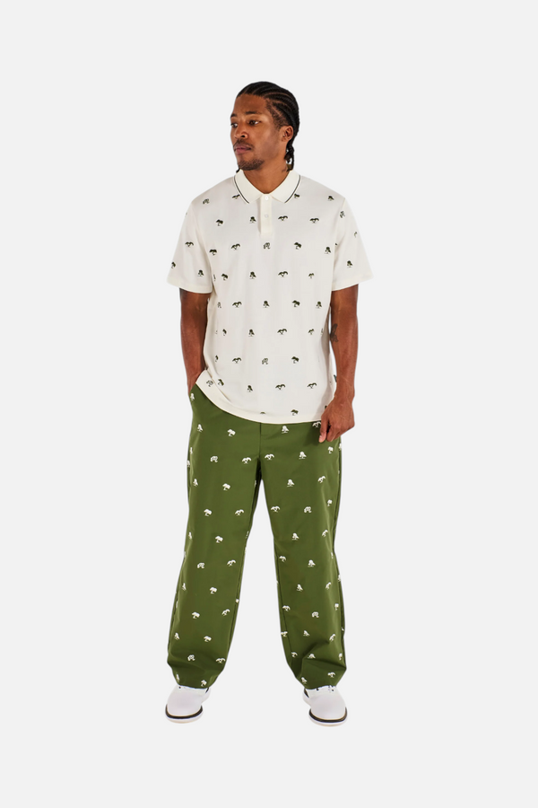 Malbon Golf Men's Torrey Pines Polo in Egret