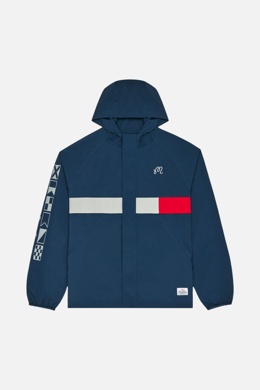 Malbon Golf Men's Yacht Club Jacket in Navy – side view