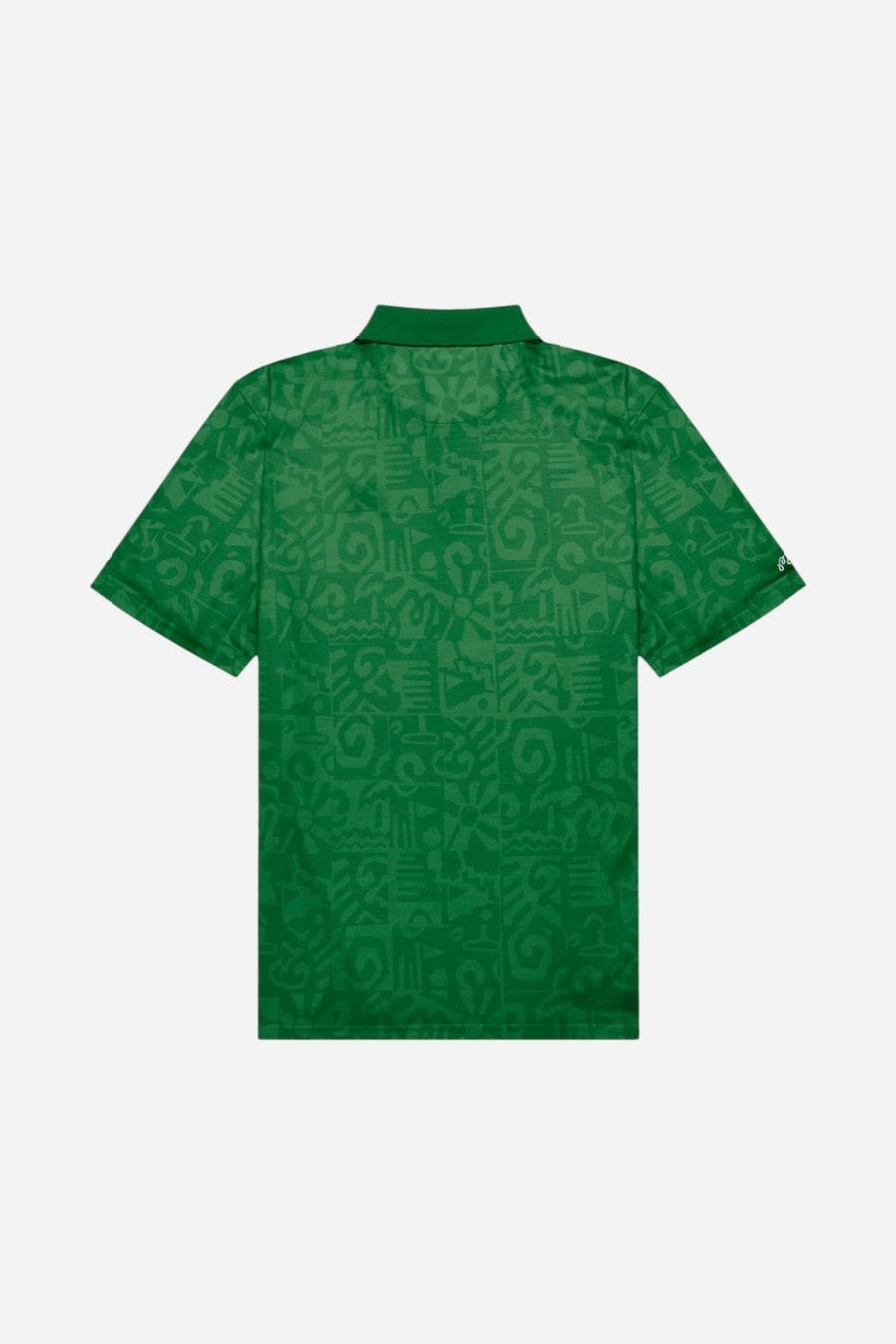 Malbon Golf Mezzo Performance Pique Printed Polo in Kelly Green – side view