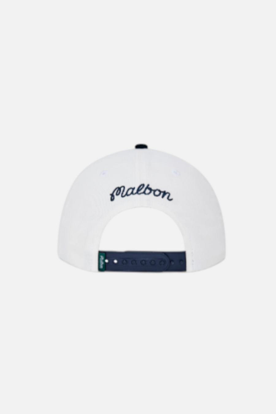 Malbon Golf Palerma Snapback Hat in White – side view