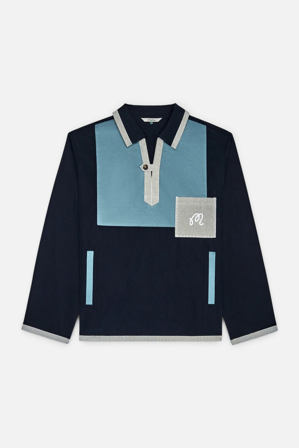 Malbon Golf Repair Pullover in Navy