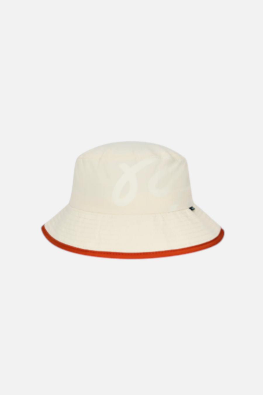 Malbon Golf Ripstop Bucket Hat in Cream – front view