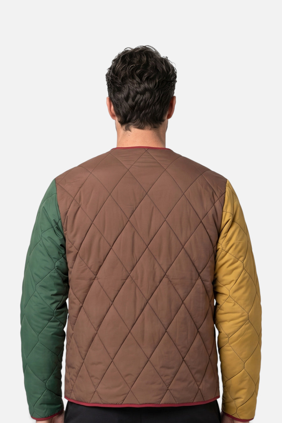 Malbon Golf Segment Reversible Liner Jacket in Multi – alternate