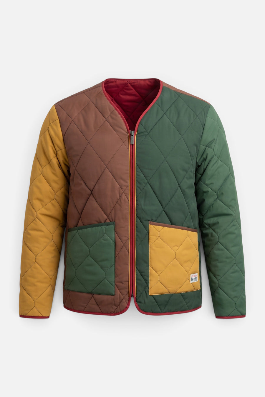 Malbon Golf Segment Reversible Liner Jacket in Multi – alternate
