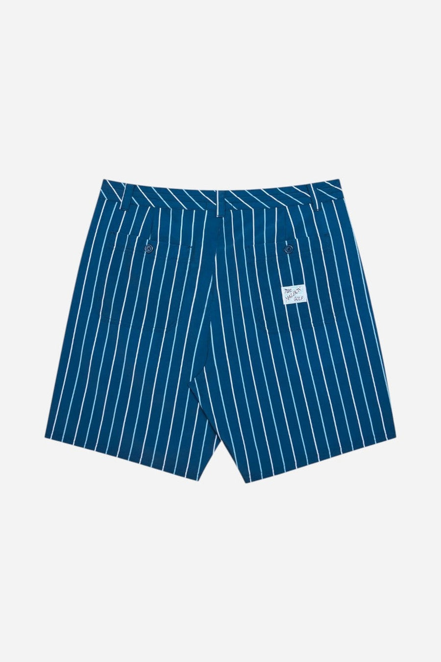 Malbon Golf Tonino Hybrid Short Printed in Ocean – back view