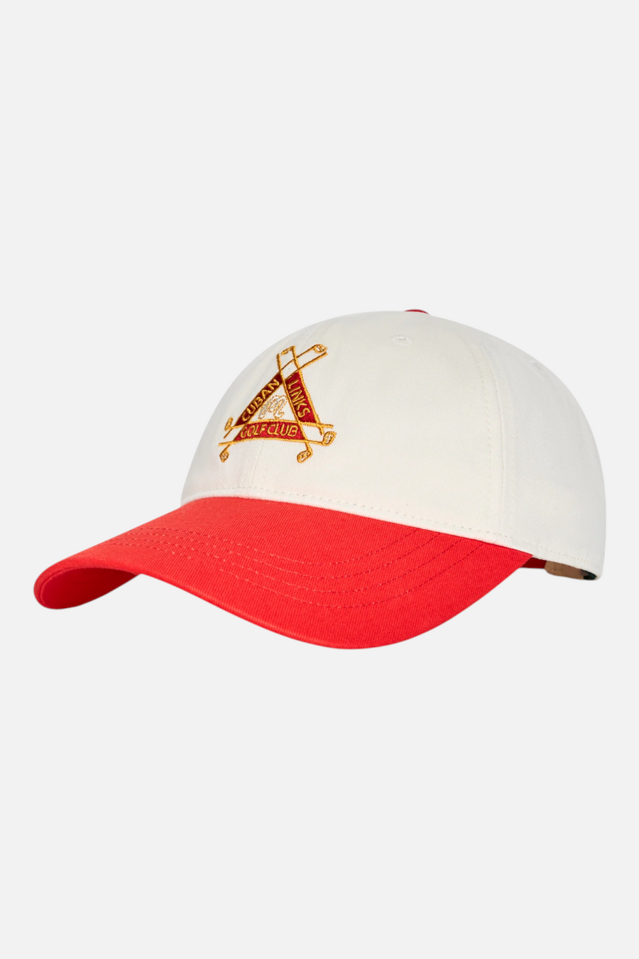 Malbon Golf Trinity Dad Hat in Cream – back view
