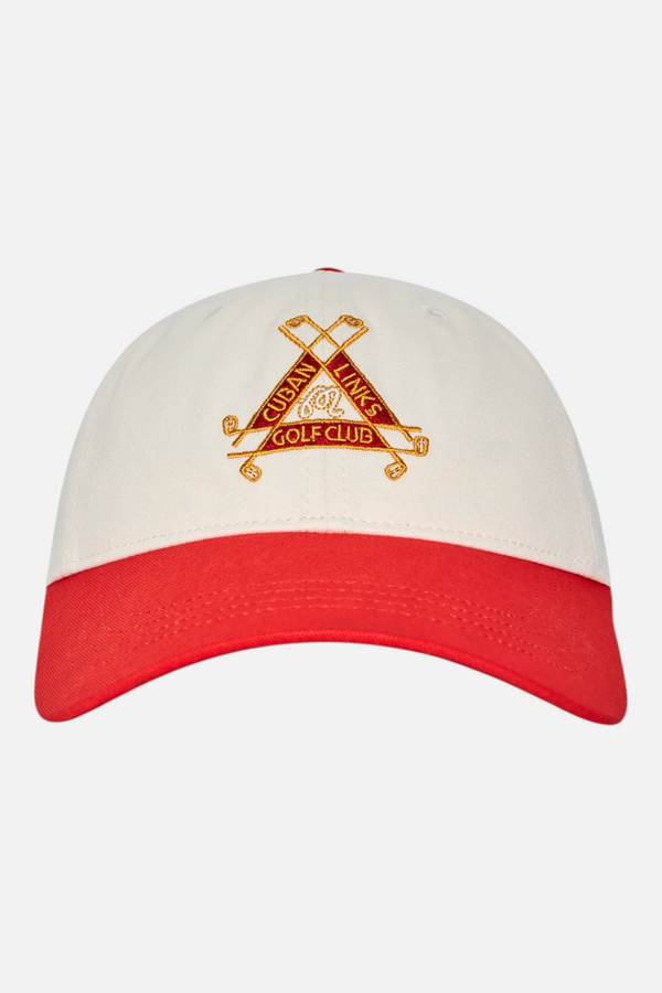 Malbon Golf Trinity Dad Hat in Cream