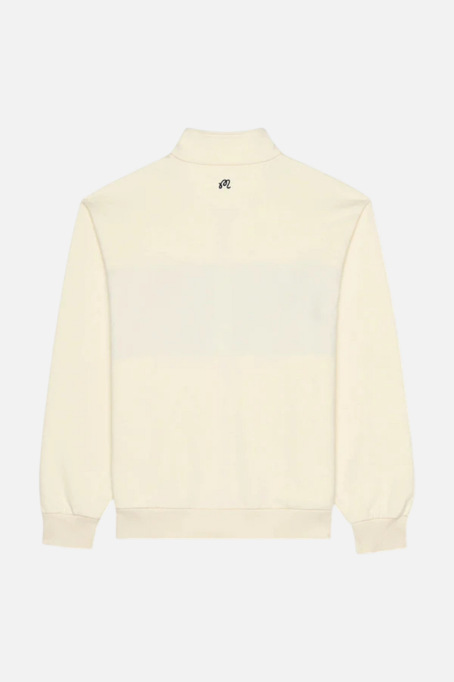 Malbon Men's University Double Zip Golf Jacket in Cream – side view