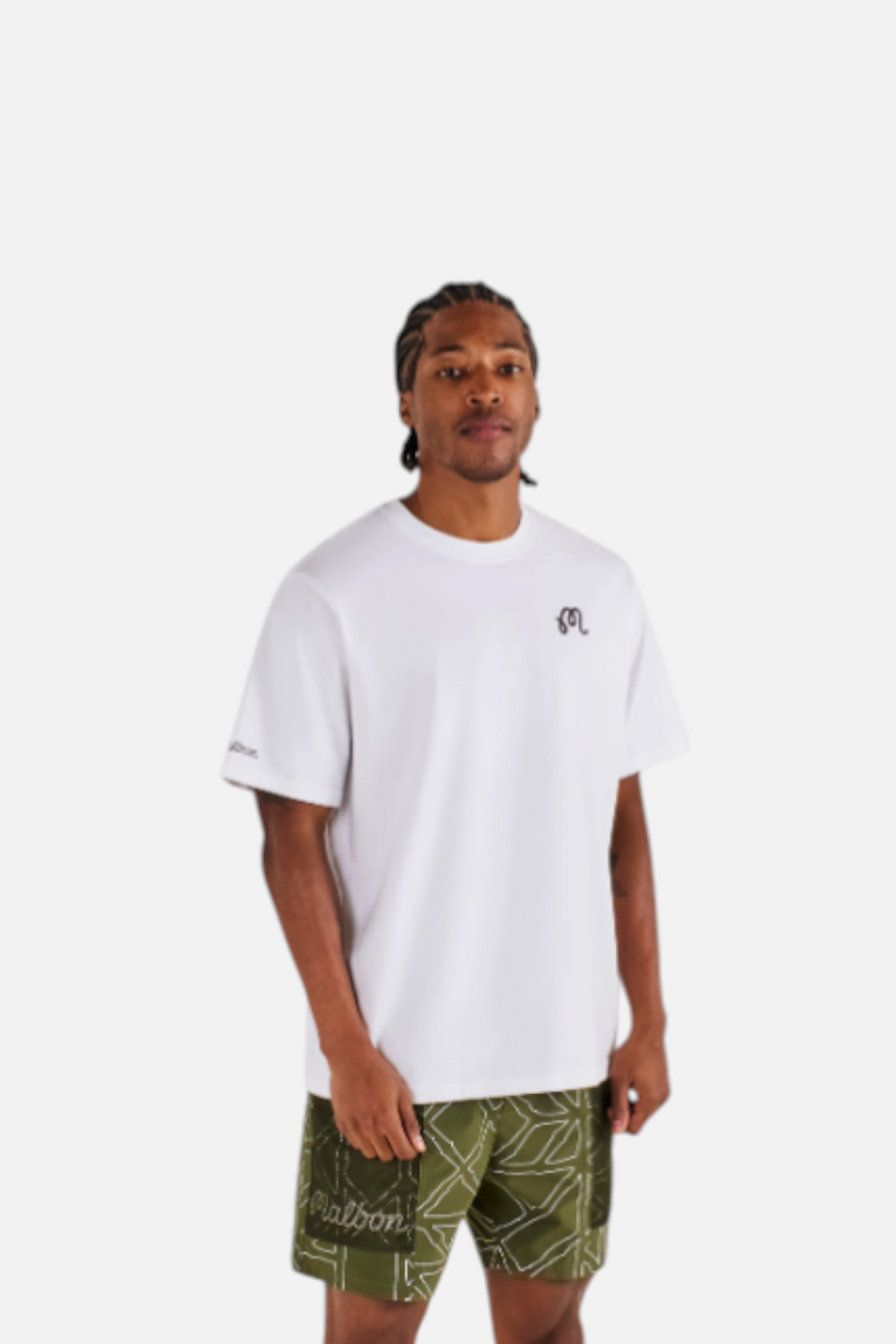 Malbon Golf Bermuda Championship Tee in White