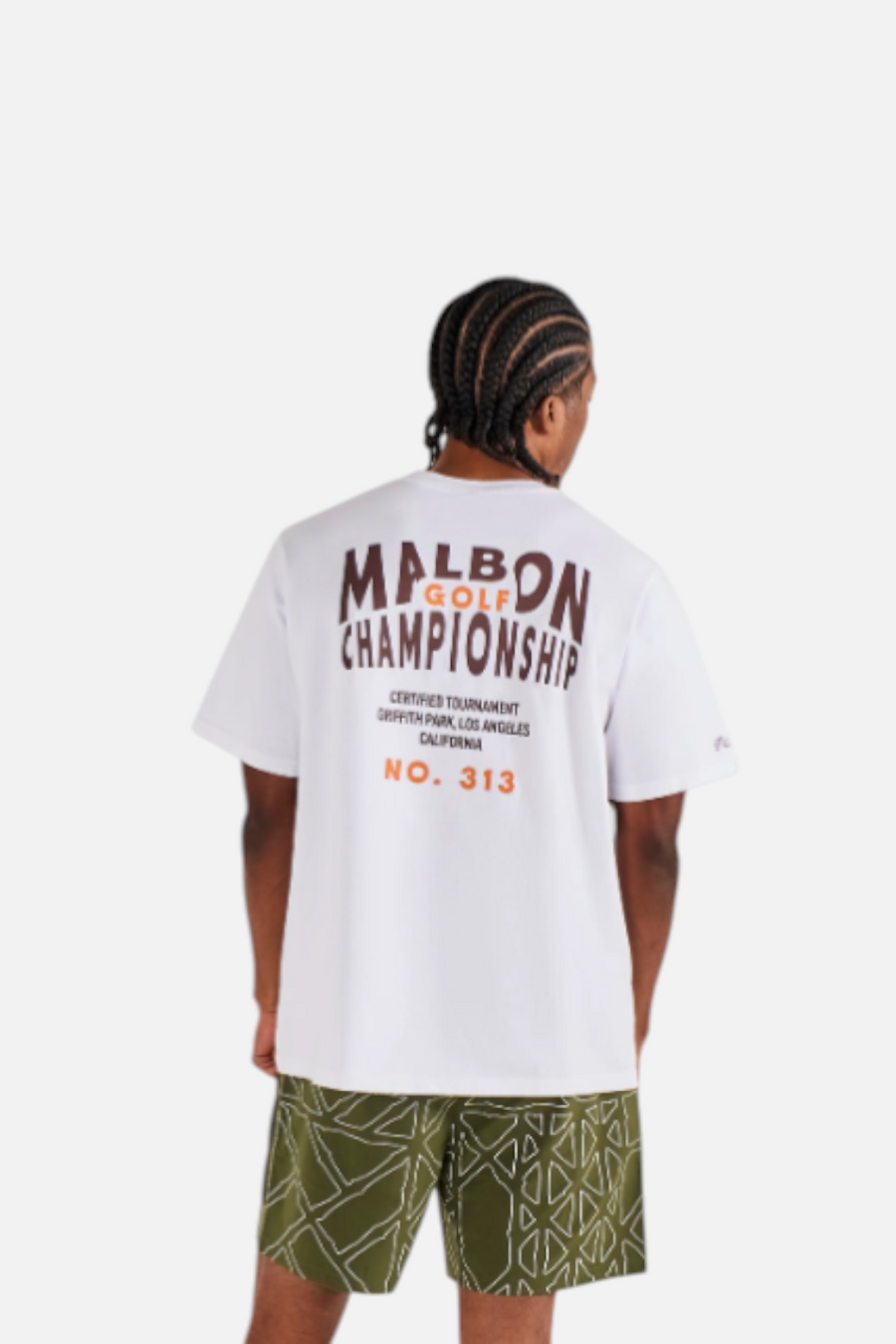 Malbon Golf Bermuda Championship Tee in White
