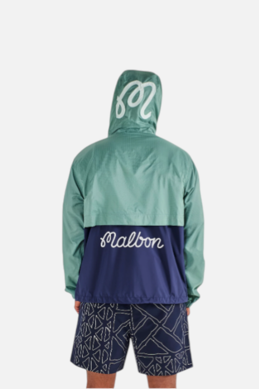 Malbon Golf Caribe Jacket in Marine Green & Midnight