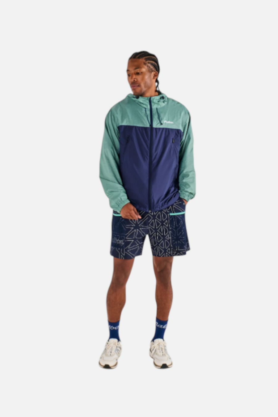Malbon Golf Caribe Jacket in Marine Green & Midnight