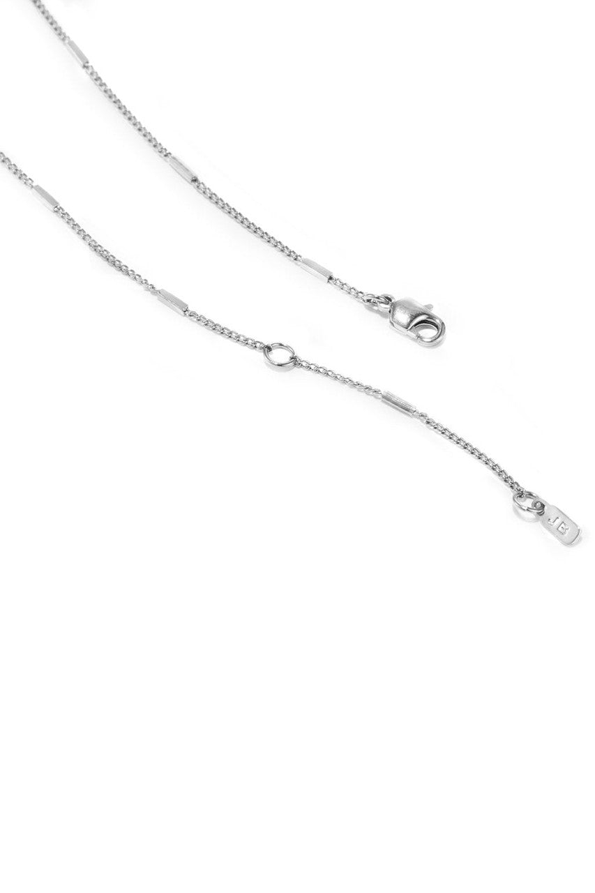 Malia Necklace in Silver – back view