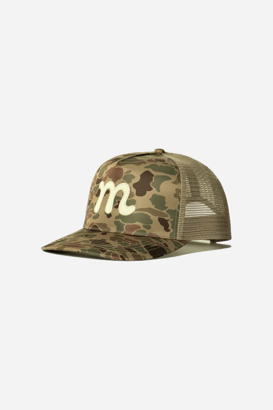 Manana Hat Co. Mesh Back "M" Trucker - Camo – back view