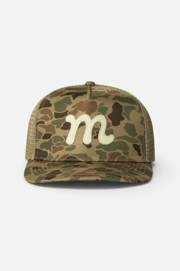Manana Hat Co. Mesh Back "M" Trucker - Camo