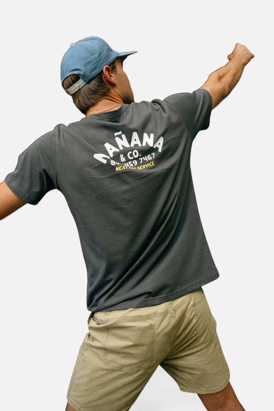 Manana Men's Shop Tee in Black – side view