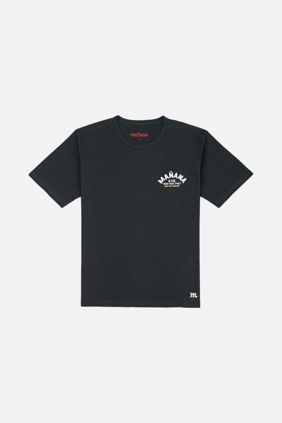 Manana Men's Shop Tee in Black – front view