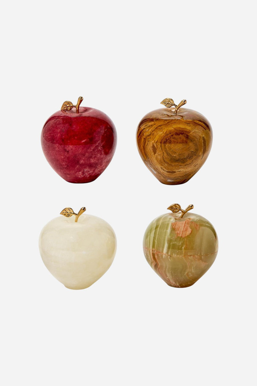 Marble Apple Paperweight – front view