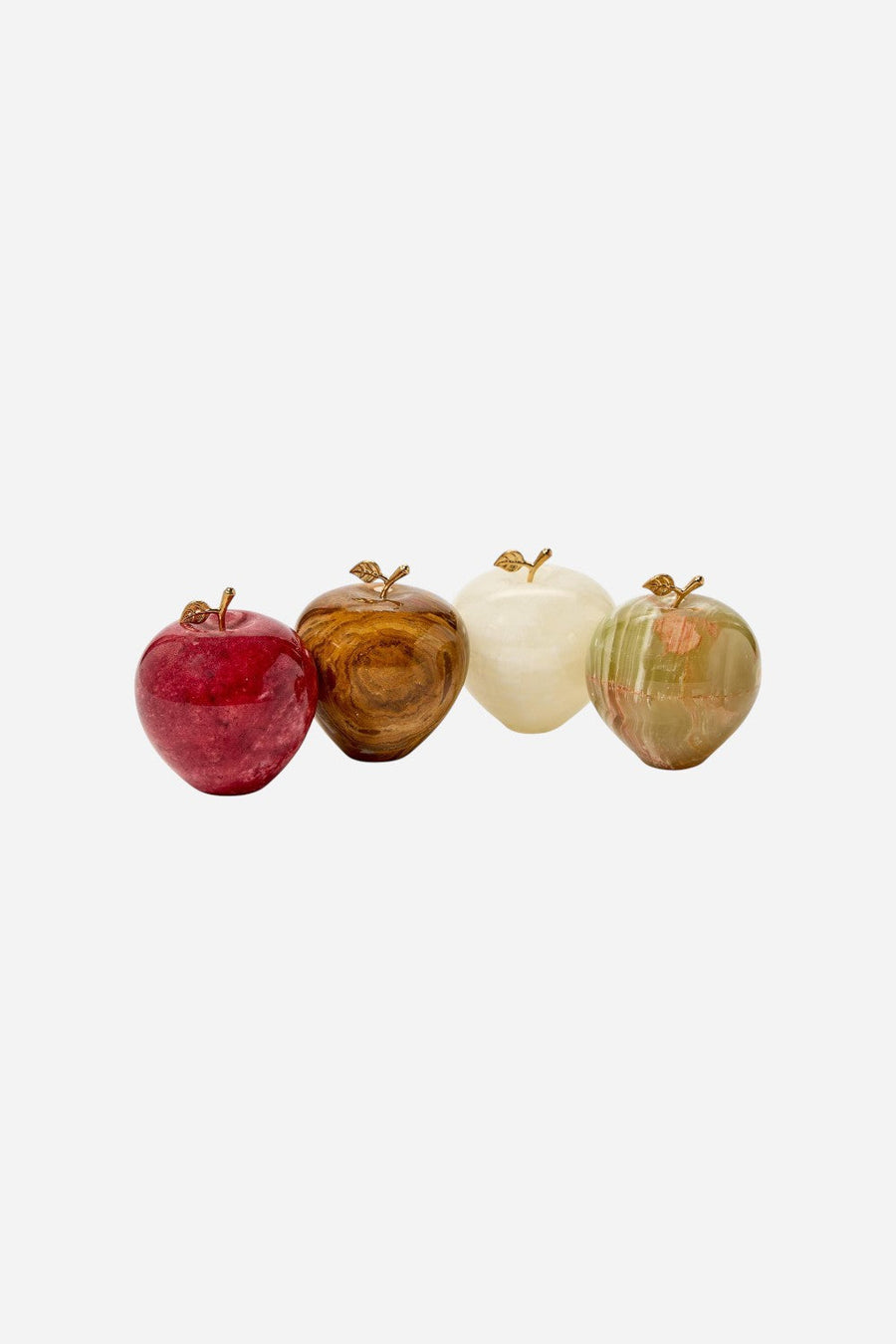 Marble Apple Paperweight – side view