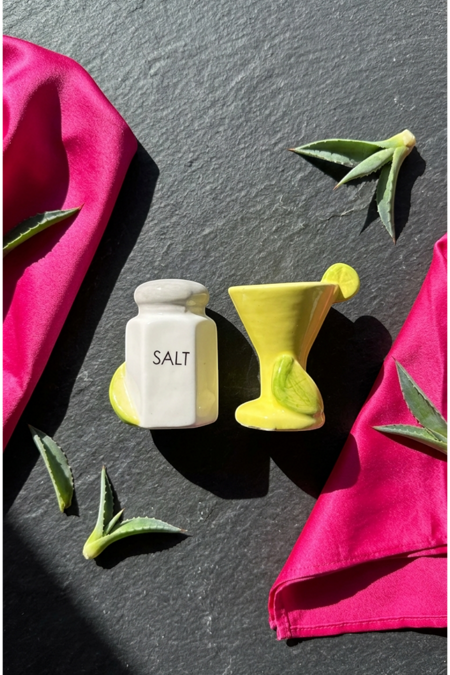 Margarita & Salt Rim Salt and Pepper Shakers – back view