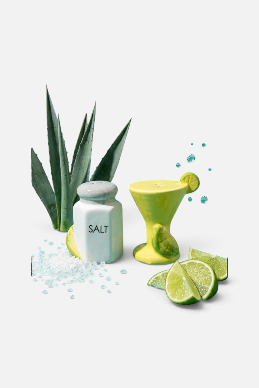 Margarita & Salt Rim Salt and Pepper Shakers – detail