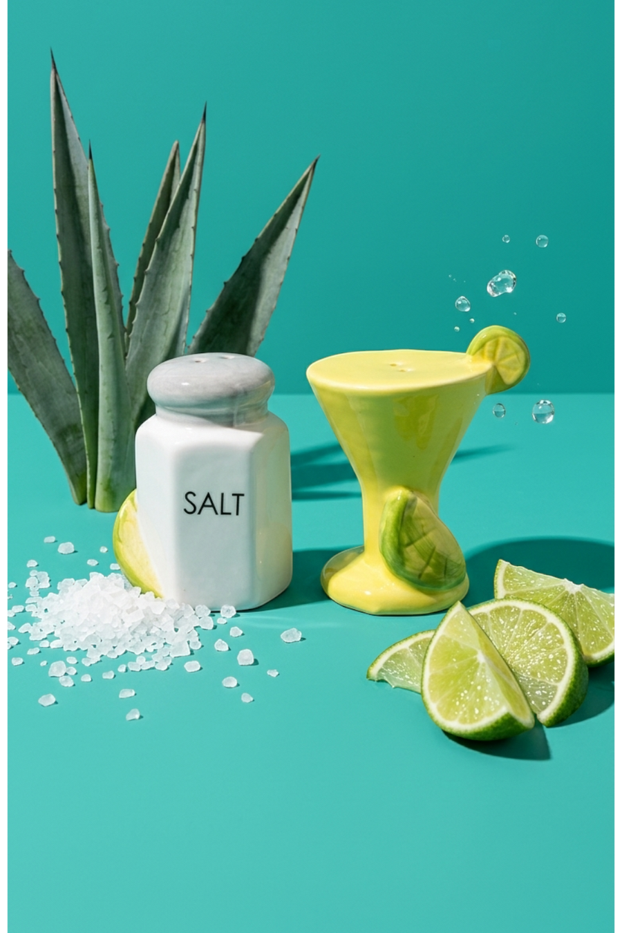 Margarita & Salt Rim Salt and Pepper Shakers – detail