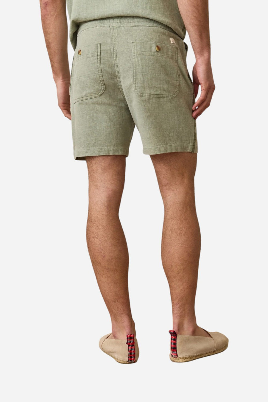 Marine Layer 6" Saturday Beach Short in Shadow – side view