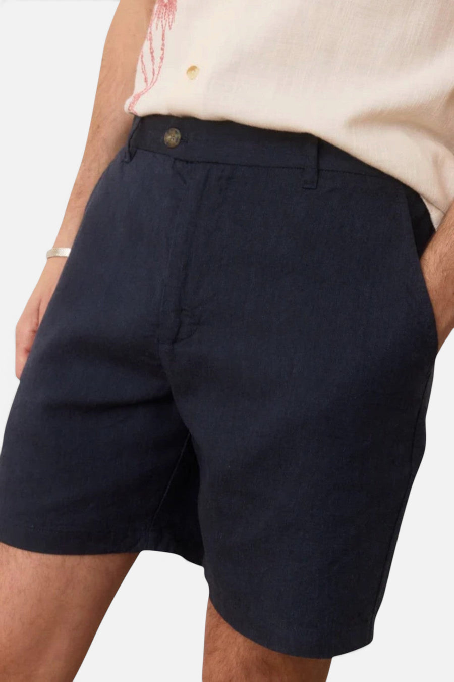 Marine Layer 7" Hemp Resort Short in India Ink – back view