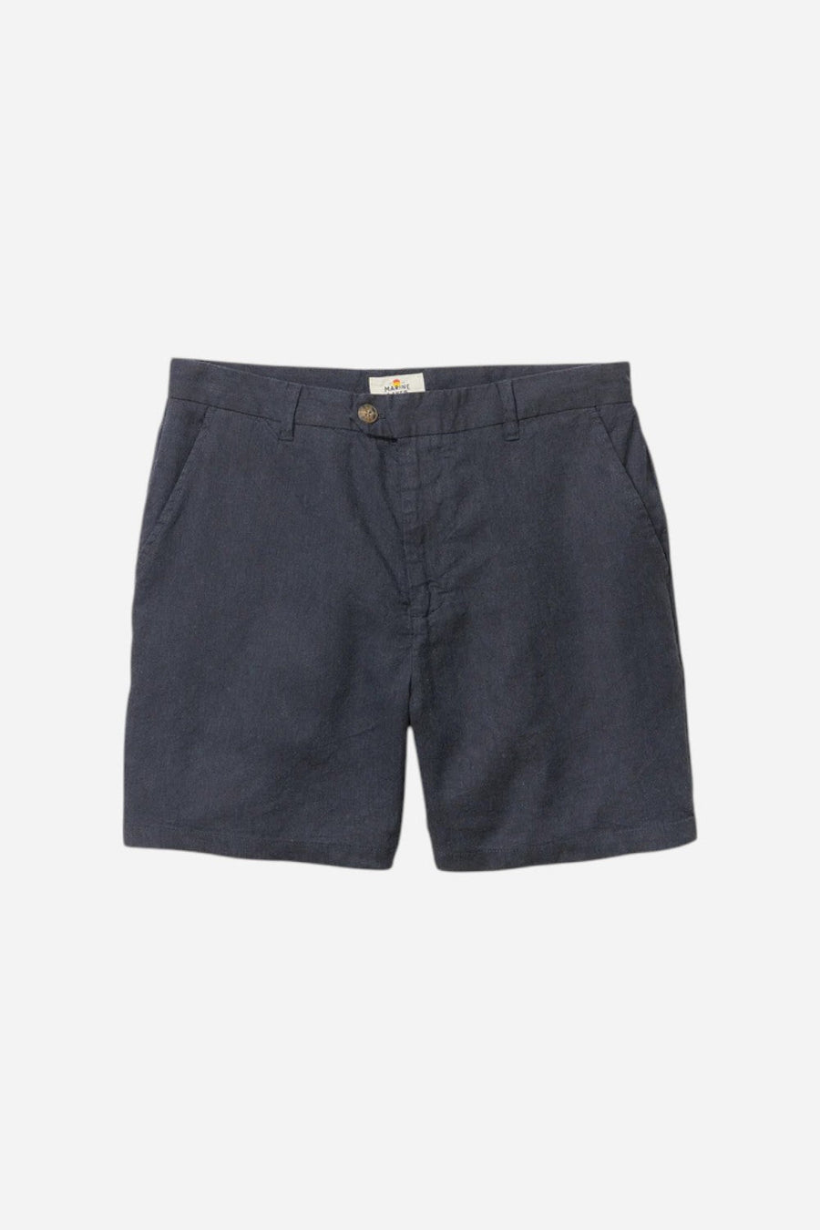 Marine Layer 7" Hemp Resort Short in India Ink – front view