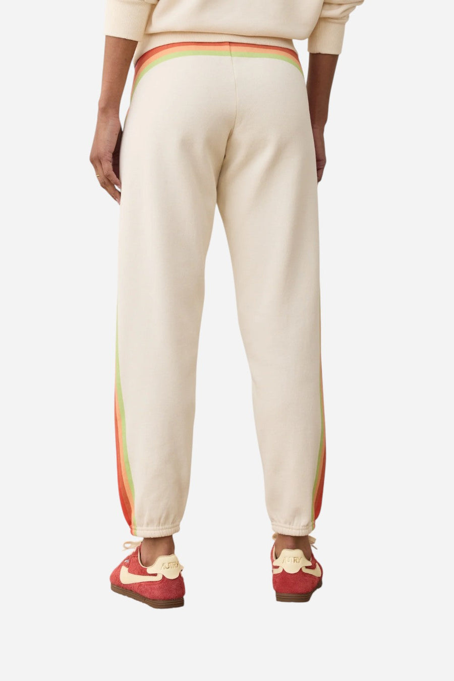 Marine Layer Cloud 9 Anytime Sweatpant in Antique White – back view
