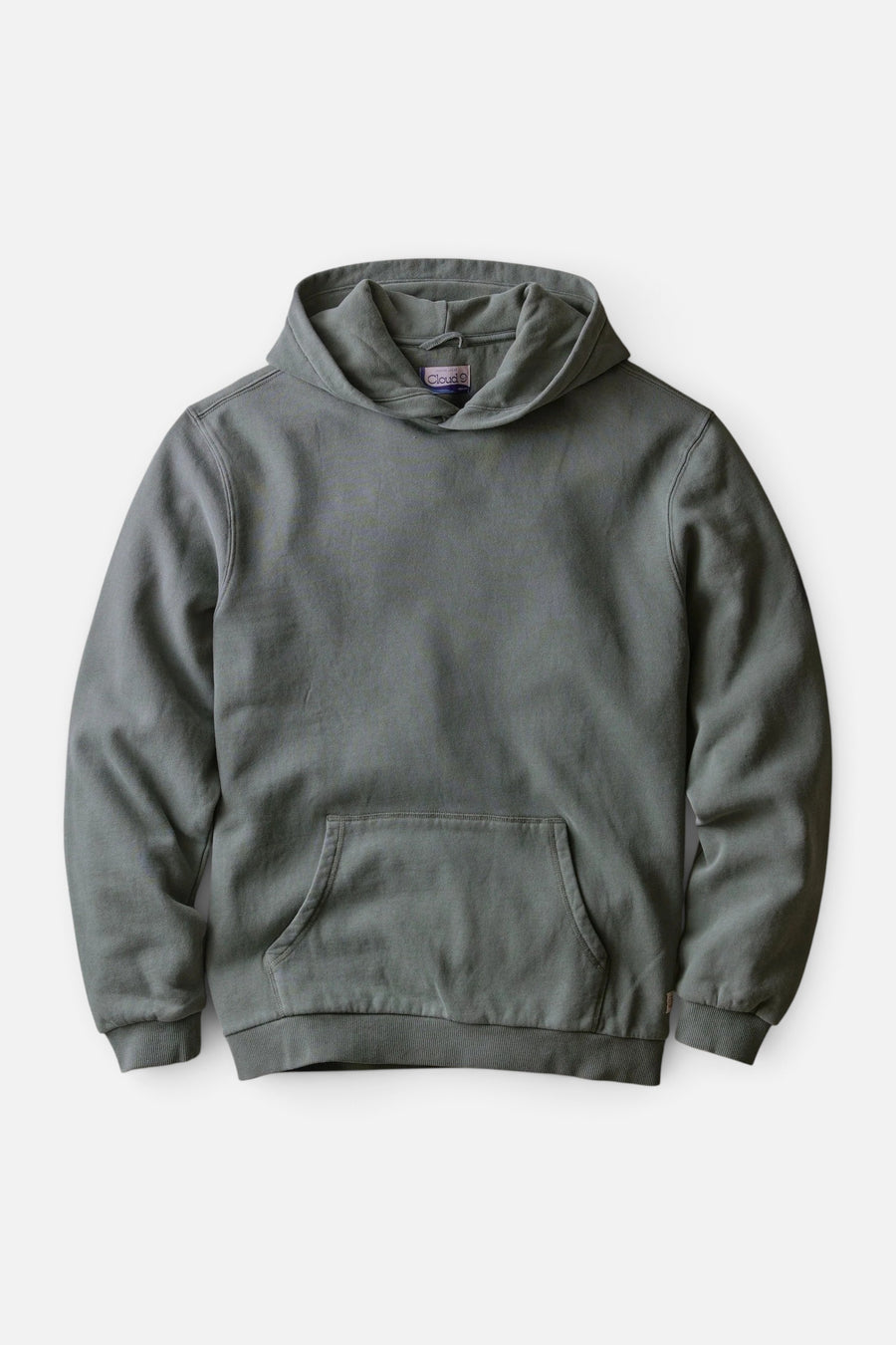 Marine Layer Cloud 9 Fleece Relaxed Hoodie in Balsam Green – front view