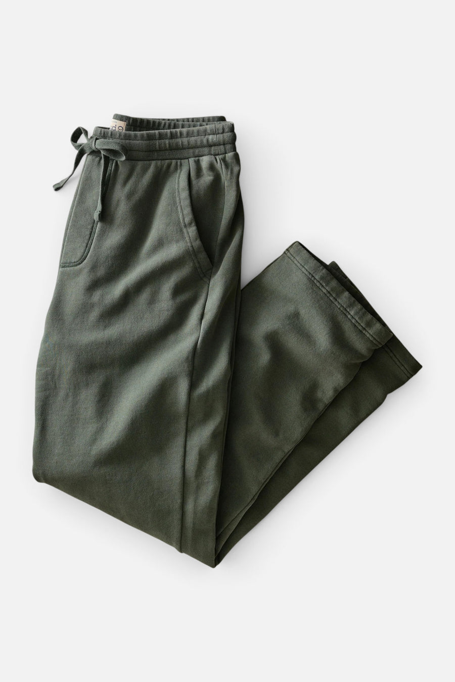 Marine Layer Cloud 9 Fleece Sweatpant in Balsam Green – front view