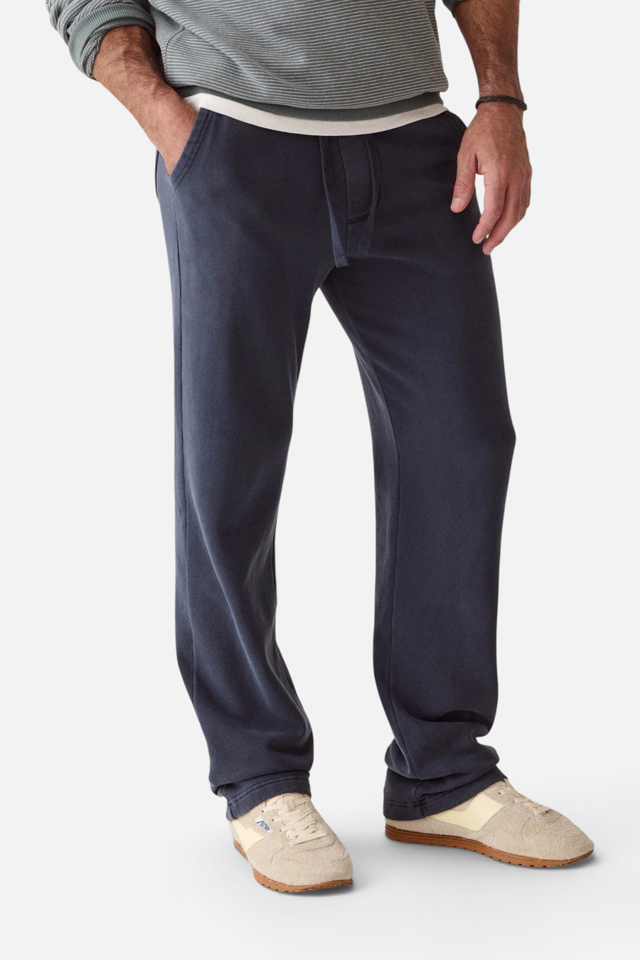 Marine Layer Cloud 9 Fleece Sweatpant in Mood Indigo – back view