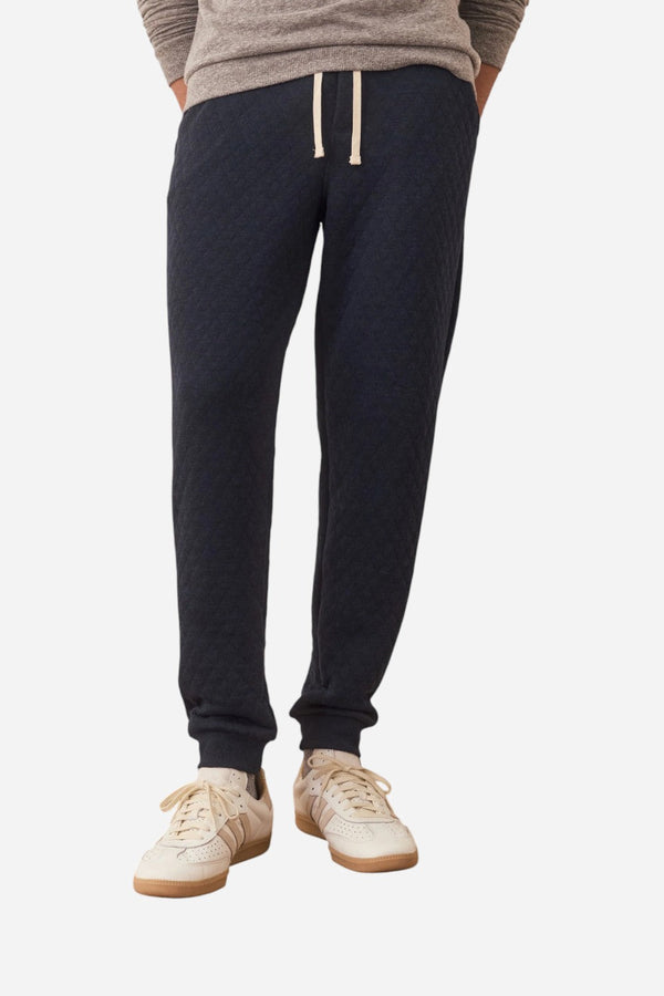 Marine Layer Corbet Quilted Jogger in Navy