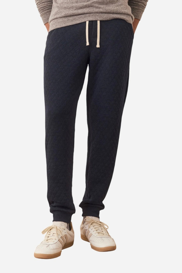 Marine Layer Corbet Quilted Jogger in Navy