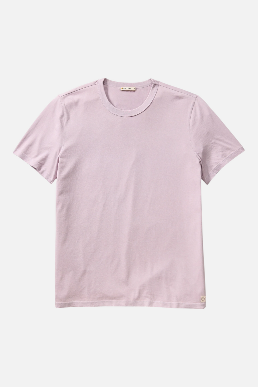 Marine Layer Men's Signature Sea Change Crew Tee in Keepsake Lilac – side view