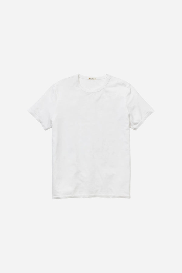 Marine Layer Signature Crew Tee in Pure White