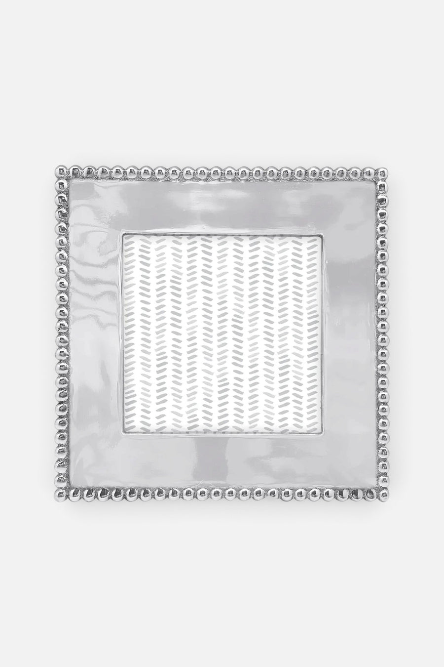 Mariposa Beaded 4X4 Engravable Frame – front view