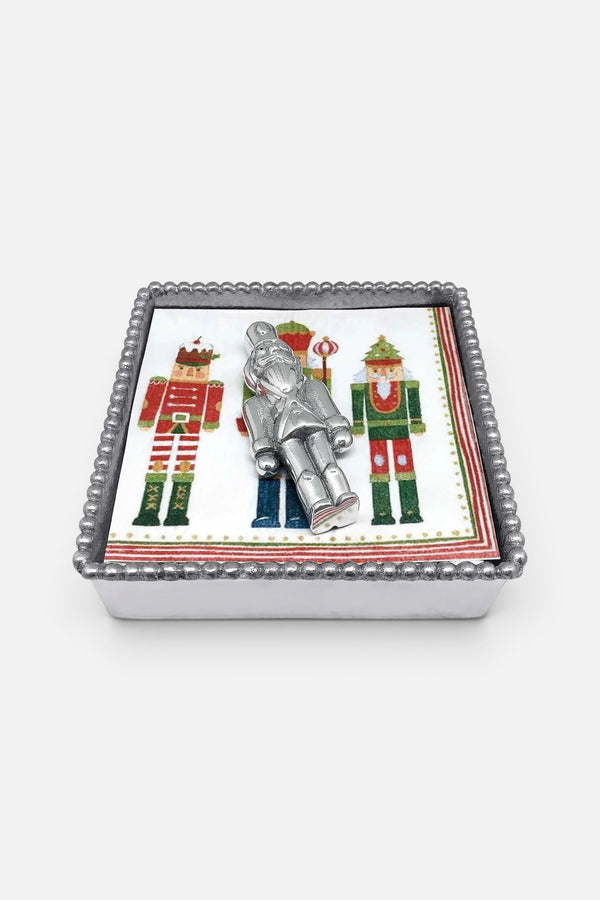 Mariposa Nutcracker Beaded Napkin Box