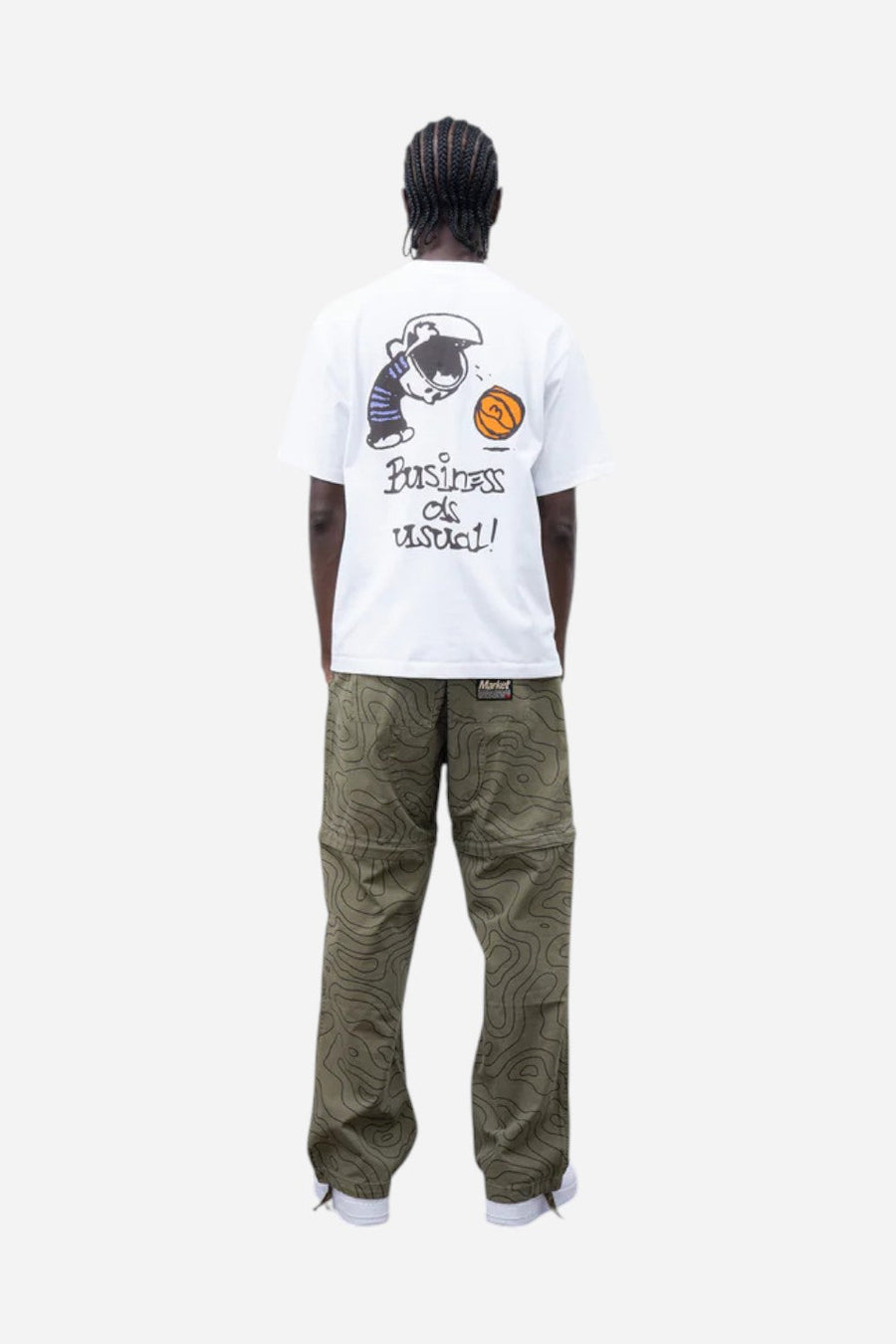 Market Business as Usual T-Shirt – flat lay