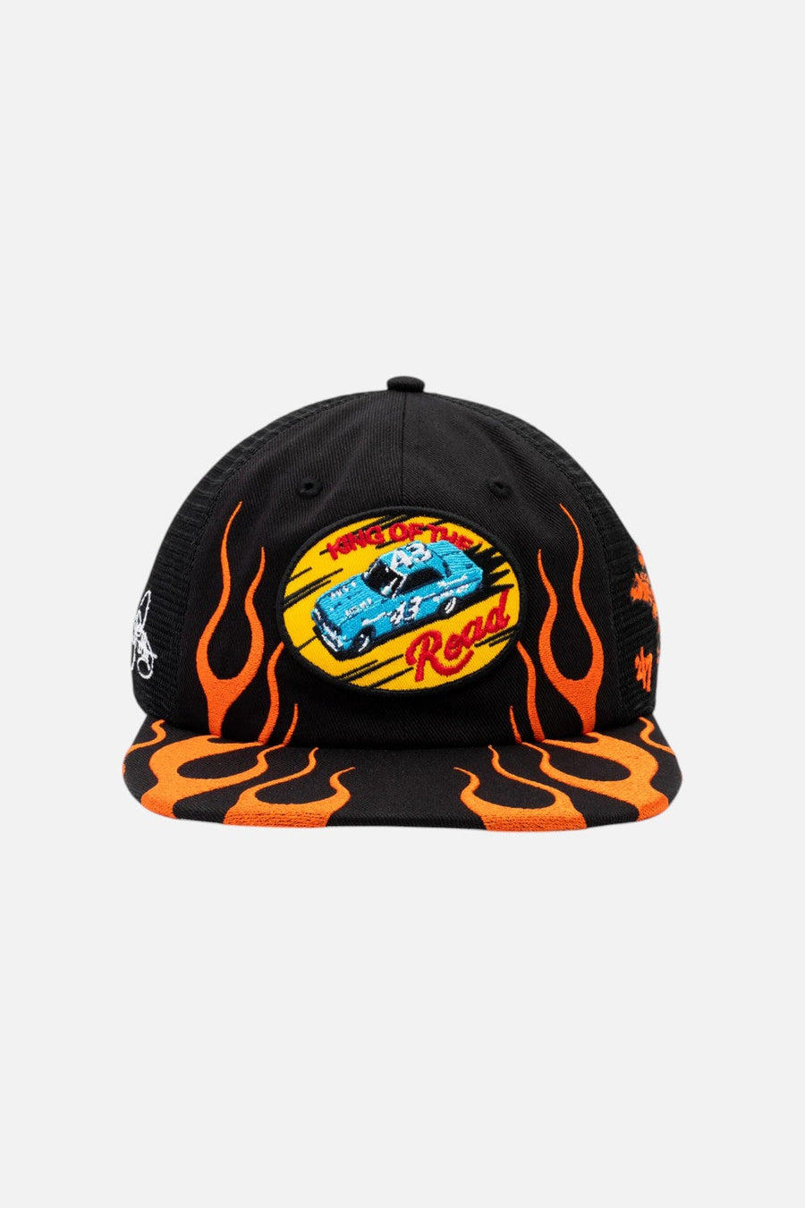 Market Men's Inferno Richard Petty Captain Snapback Cap in Black – front view