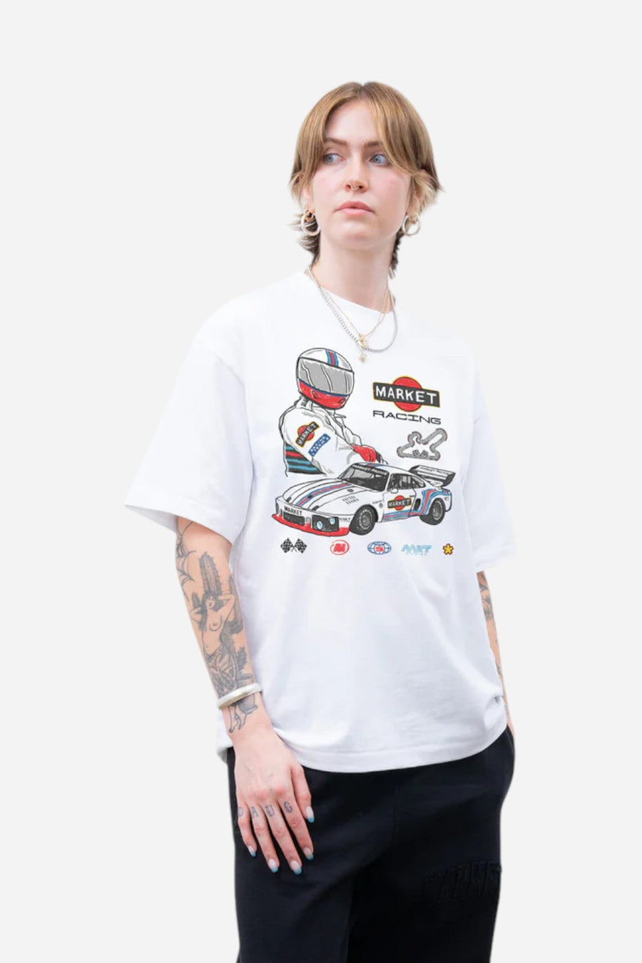 Market Qualifier T-Shirt White – detail