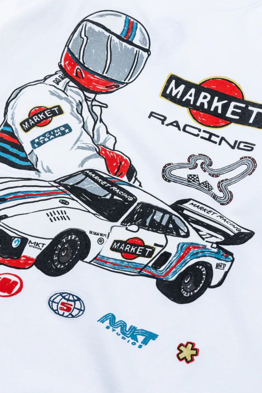 Market Qualifier T-Shirt White – side view