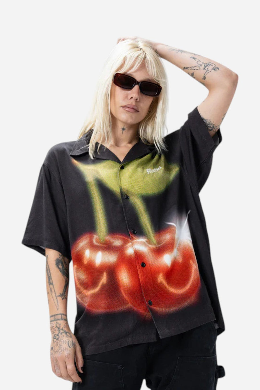 Market Smiley Cherries SS Button-Up – alternate