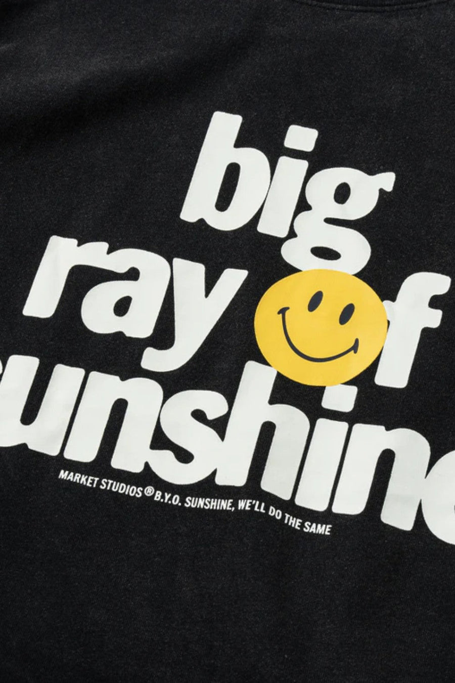 Market Smiley Sunshine T-Shirt in Jet Set Black – back view
