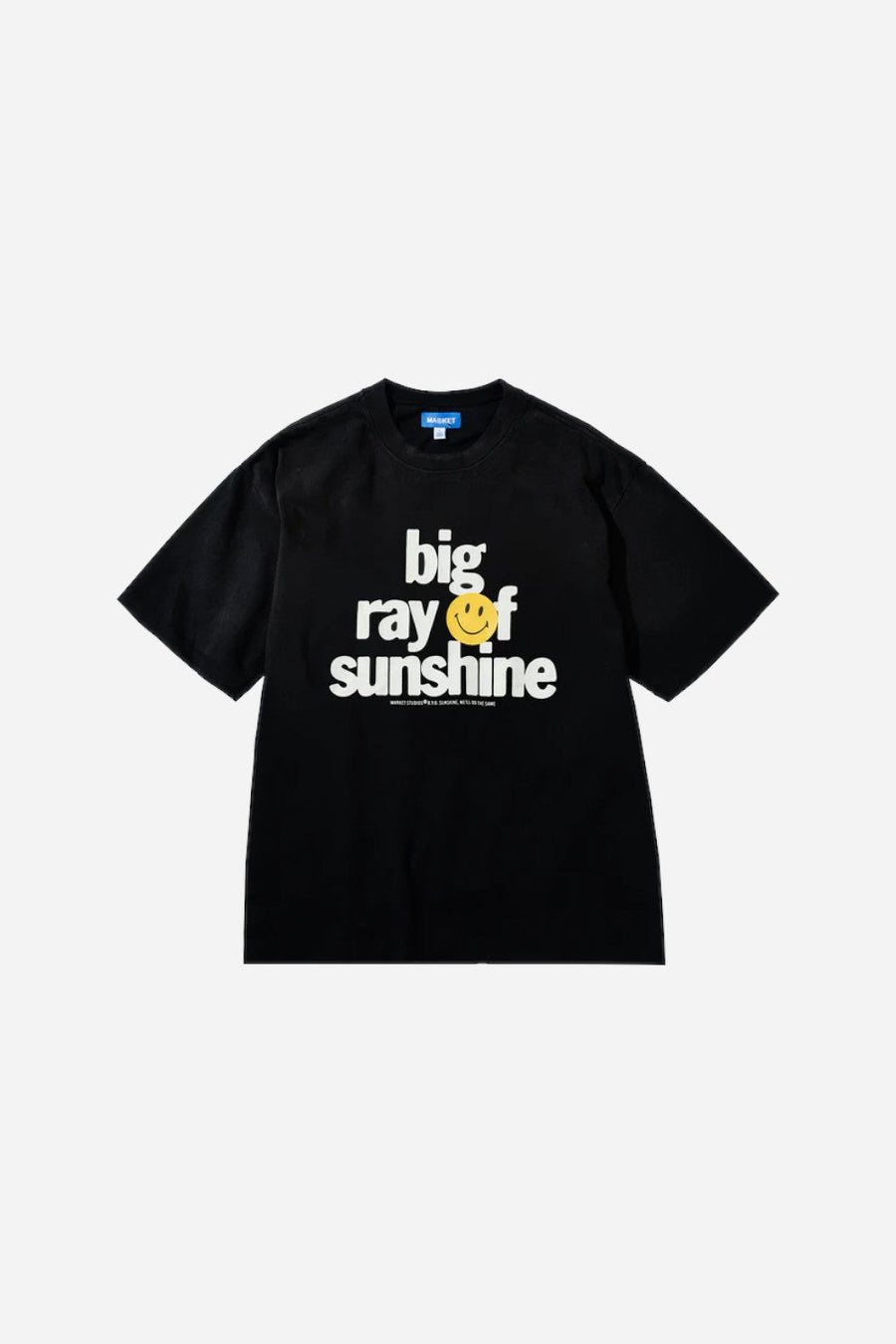 Market Smiley Sunshine T-Shirt in Jet Set Black – front view