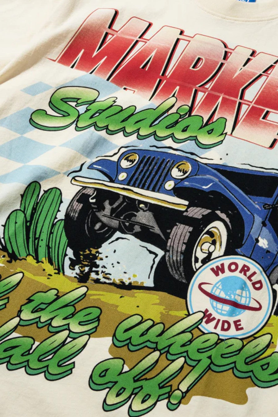 Market Wheels Off T-Shirt – back view