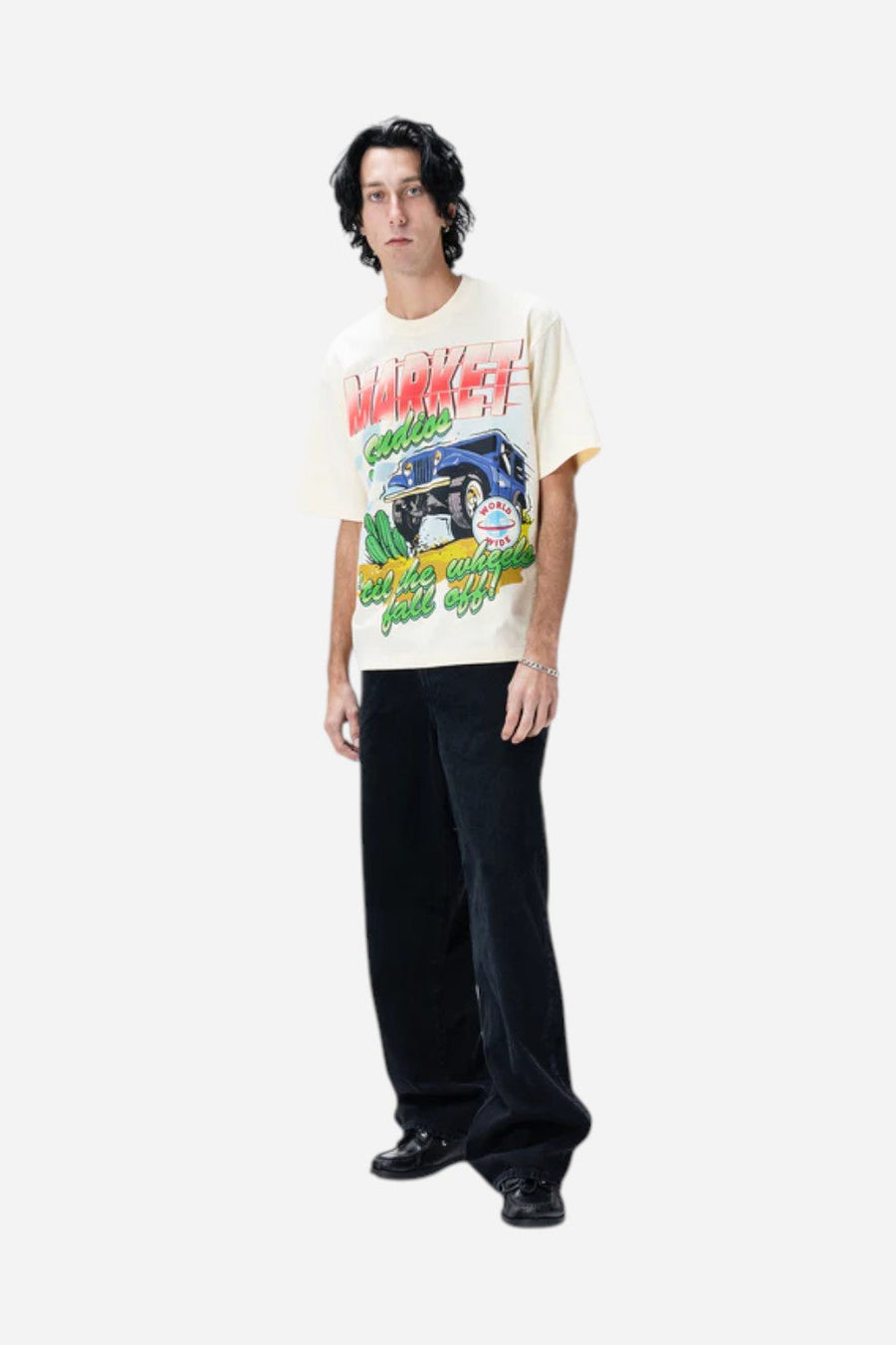 Market Wheels Off T-Shirt – detail