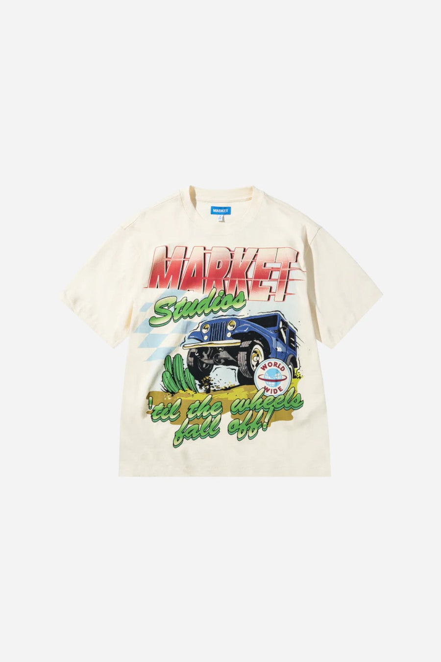 Market Wheels Off T-Shirt – front view